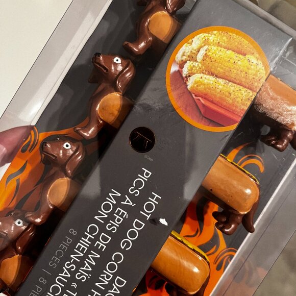 Corn Holders‎ (Dachshund / Hot Dog Themed( 4 Sets / new) - Picture 4 of 10